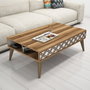 Hanah Home City - Mesa de centro Nogal y Blanco